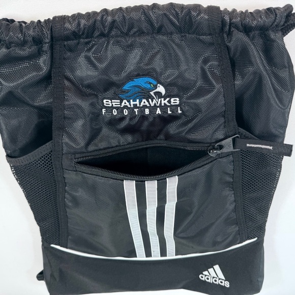 Seattle Seahawks Football Drawstring Sackpack by adidas - Picture 7 of 7